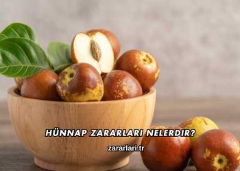 Hünnap Zararları Nelerdir?