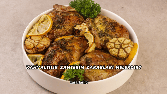 Kahvaltılık Zahterin Zararları Nelerdir?