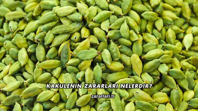 Kakulenin Zararları Nelerdir?