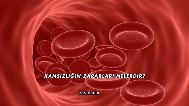 Kansızlığın Zararları Nelerdir?