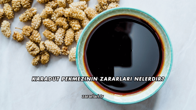 Karadut Pekmezinin Zararları Nelerdir?