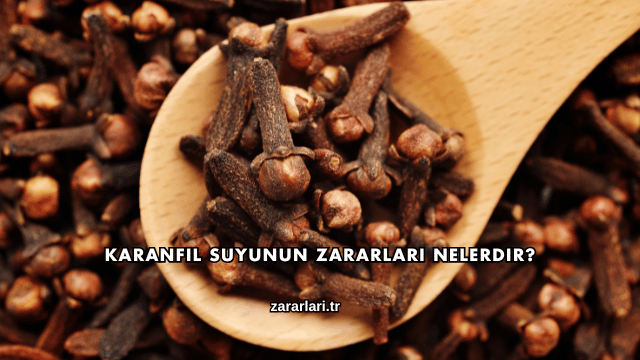 Karanfil Suyunun Zararları Nelerdir?