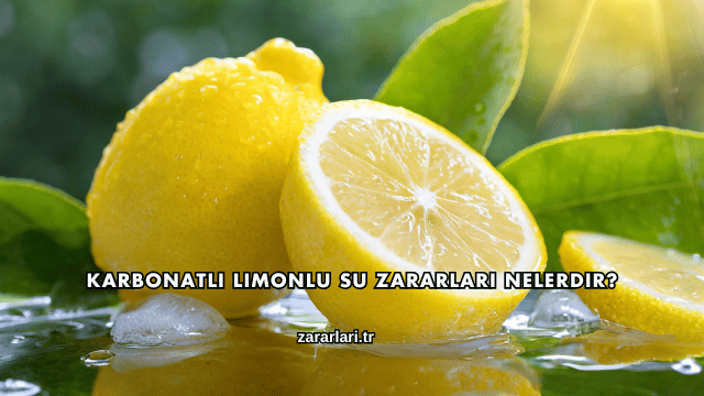 Karbonatlı Limonlu Su Zararları Nelerdir?