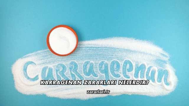 Karragenan Zararları Nelerdir?