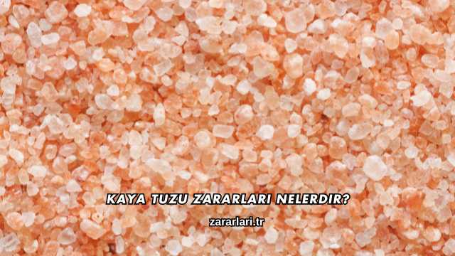 Kaya Tuzu Zararları Nelerdir?
