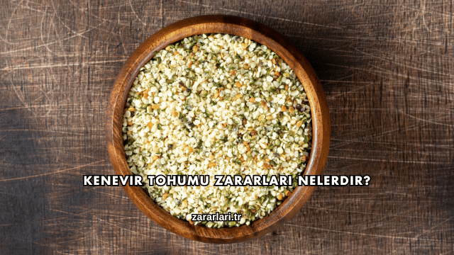Kenevir Tohumu Zararları Nelerdir?