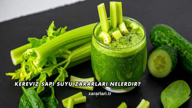 Kereviz Sapı Suyu Zararları Nelerdir?