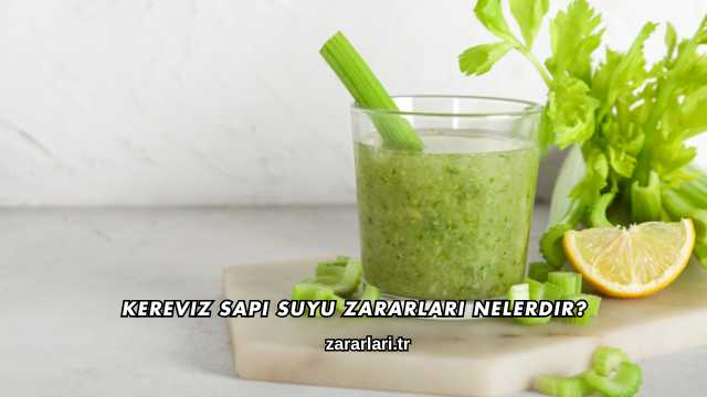 Kereviz Sapı Suyu Zararları Nelerdir?