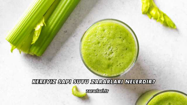 Kereviz Sapı Suyu Zararları Nelerdir?