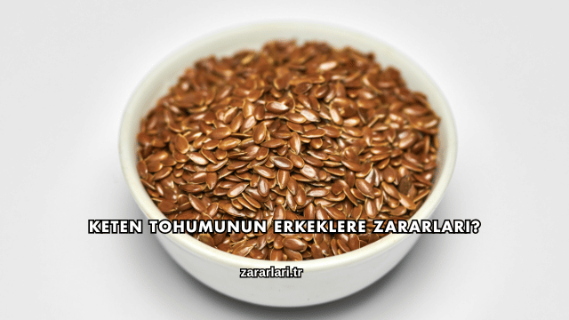 Keten Tohumunun Erkeklere Zararları?