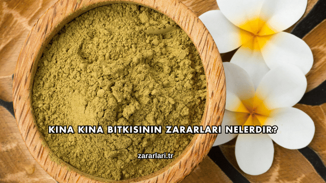 Kına Kına Bitkisinin Zararları Nelerdir?