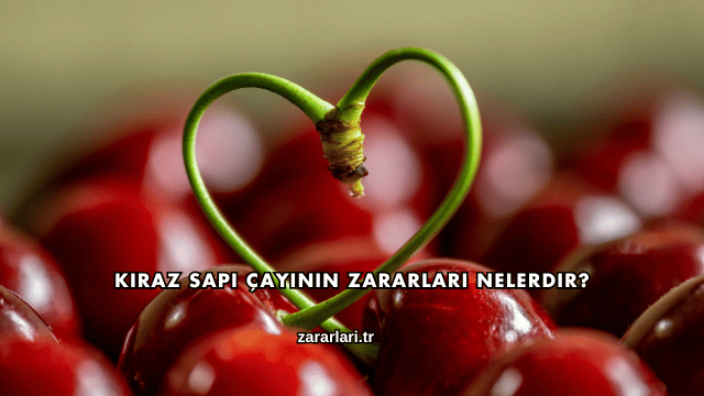 Kiraz Sapı Çayının Zararları Nelerdir?