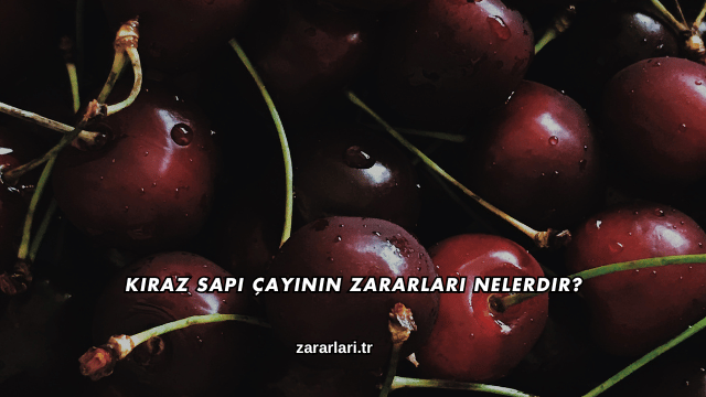 Kiraz Sapı Çayının Zararları Nelerdir?