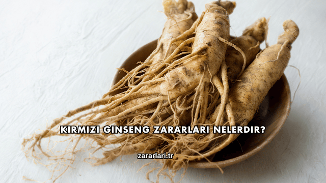 Kırmızı Ginseng Zararları Nelerdir?