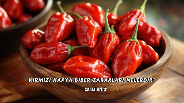 Kırmızı Kapya Biber Zararları Nelerdir?