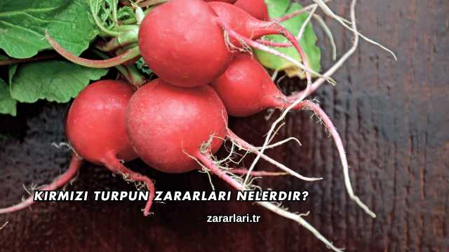 Kırmızı Turpun Zararları Nelerdir?