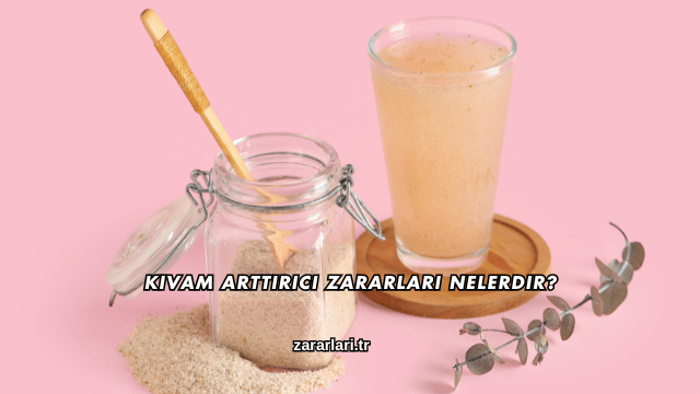 Kıvam Arttırıcı Zararları Nelerdir?
