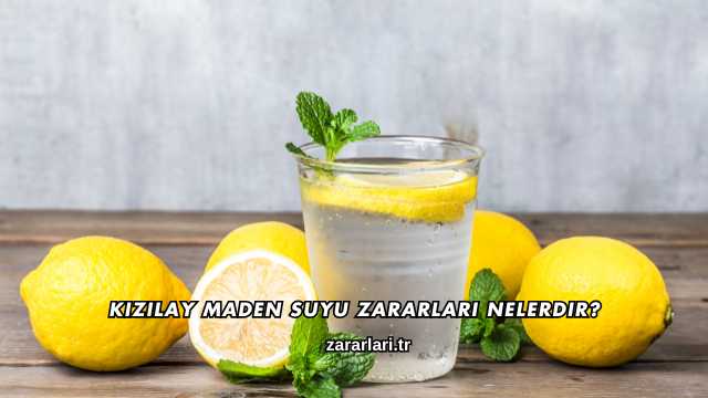 Kızılay Maden Suyu Zararları Nelerdir?