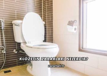 Klozetin Zararları Nelerdir?