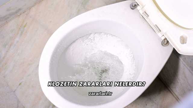 Klozetin Zararları Nelerdir?