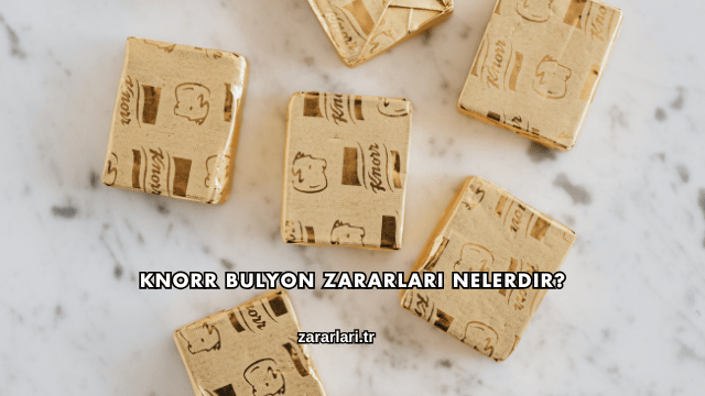 Knorr Bulyon Zararları Nelerdir?