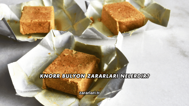 Knorr Bulyon Zararları Nelerdir?