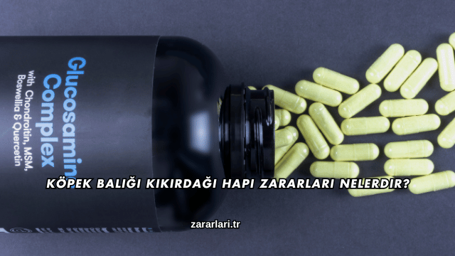 Köpek Balığı Kıkırdağı Hapı Zararları Nelerdir?