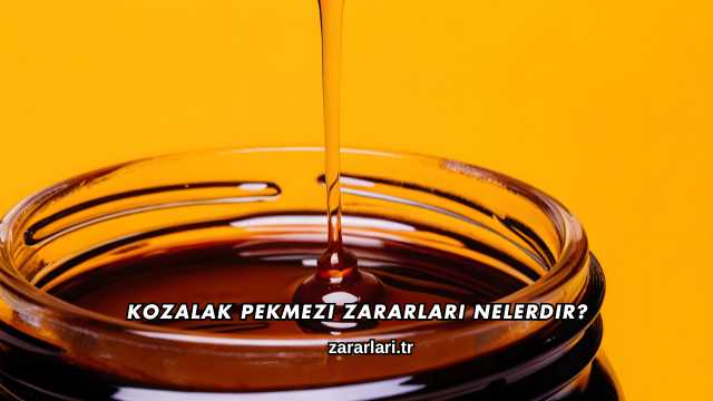 Kozalak Pekmezi Zararları Nelerdir?