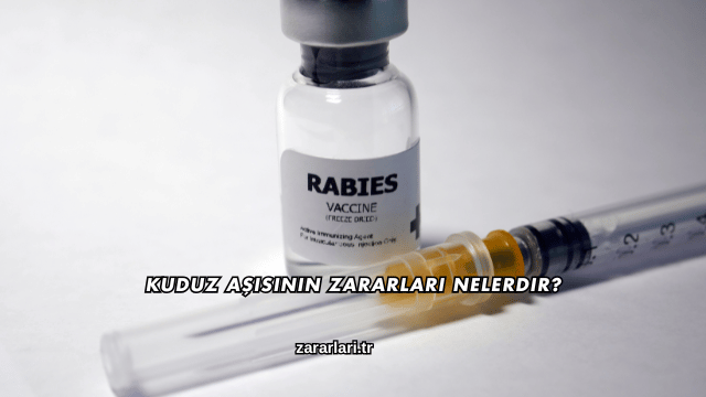 Kuduz Aşısının Zararları Nelerdir?