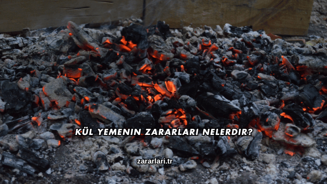 Kül Yemenin Zararları Nelerdir?