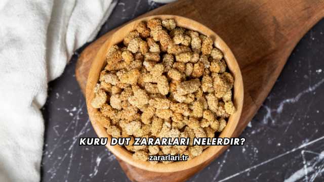 Kuru Dut Zararları Nelerdir?