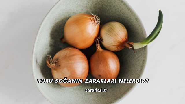 Kuru Soğanın Zararları Nelerdir?