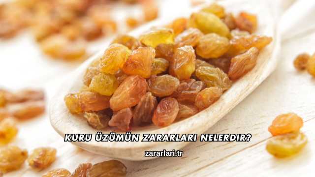Kuru Üzümün Zararları Nelerdir?