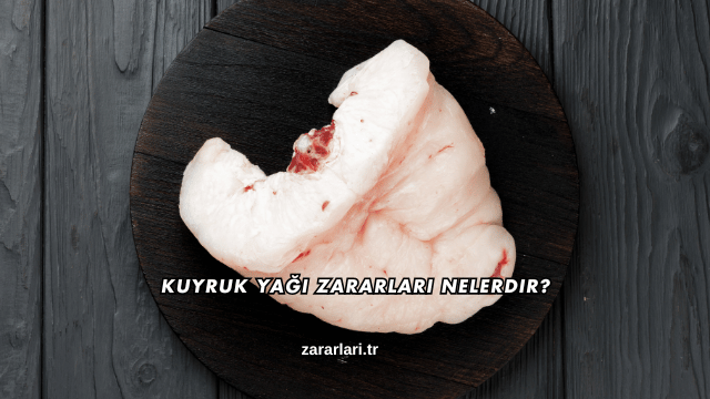 Kuyruk Yağı Zararları Nelerdir?