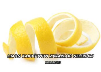 Limon Kabuğunun Zararları Nelerdir?