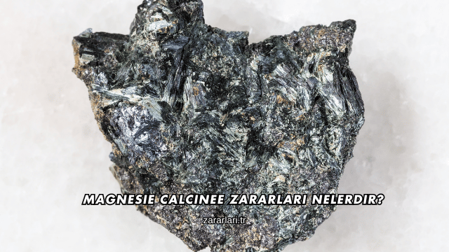 Magnesie Calcinee Zararları Nelerdir?