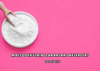 Maltodekstrin Zararları Nelerdir?