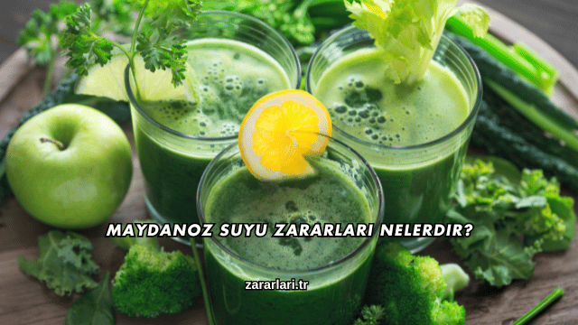 Maydanoz Suyu Zararları Nelerdir?