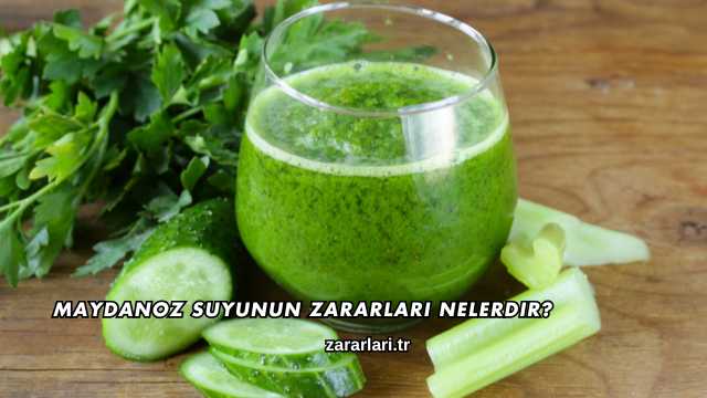 Maydanoz Suyunun Zararları Nelerdir?