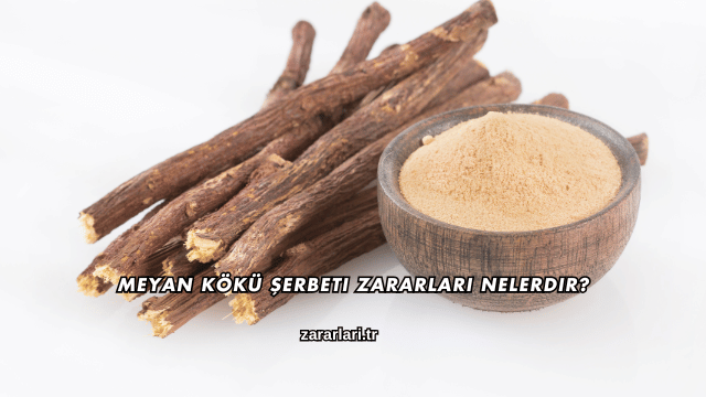 Meyan Kökü Şerbeti Zararları Nelerdir?