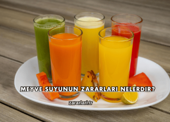 Meyve Suyunun Zararları Nelerdir?