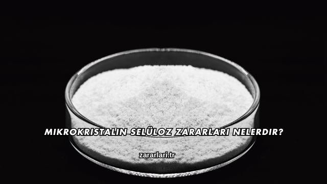 Mikrokristalin Selüloz Zararları Nelerdir?