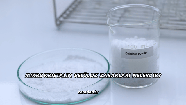 Mikrokristalin Selüloz Zararları Nelerdir?