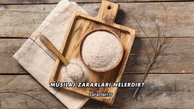 Müsilaj Zararları Nelerdir?