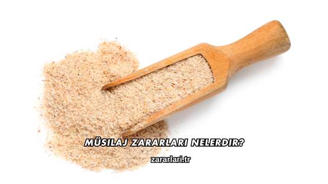Müsilaj Zararları Nelerdir?