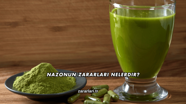 Nazonun Zararları Nelerdir?