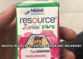 Nestle Resource Junior Zararları Nelerdir?