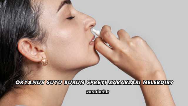 Okyanus Suyu Burun Spreyi Zararları Nelerdir?