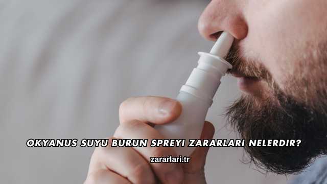 Okyanus Suyu Burun Spreyi Zararları Nelerdir?