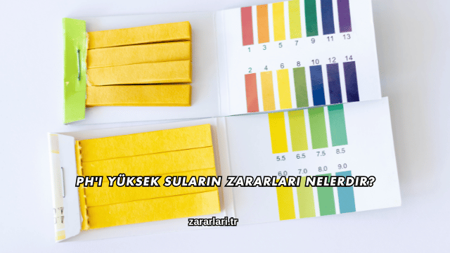 PH'ı Yüksek Suların Zararları Nelerdir?